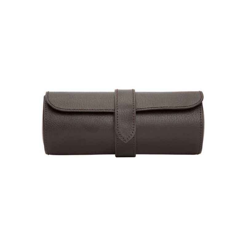 WOLF Blake Leather Watch Roll with Jewelry Capsule, 305006