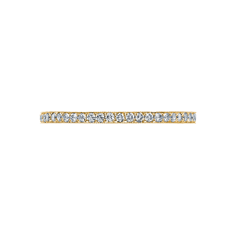 Tacori Sculpted Crescent Women's Yellow Gold Diamond Wedding Ring