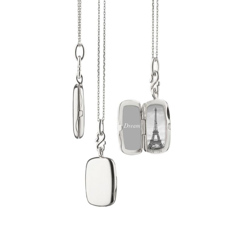 43179 Sterling Silver Locket On 18