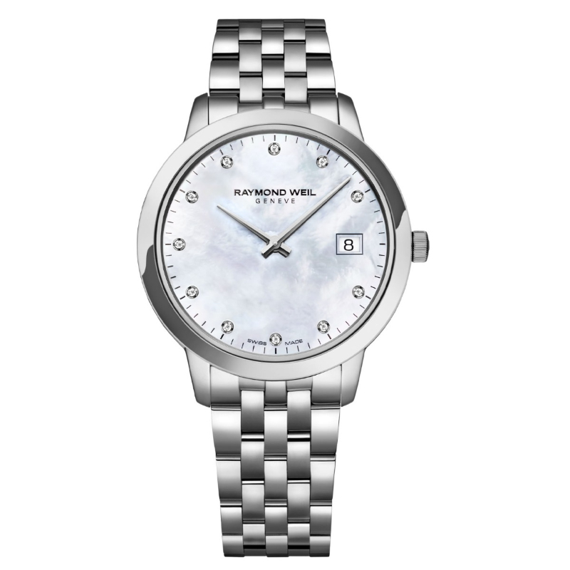 5385-ST-97081 Toccata Ladies White Mother-Of-Pearl Diamond Quartz Watch