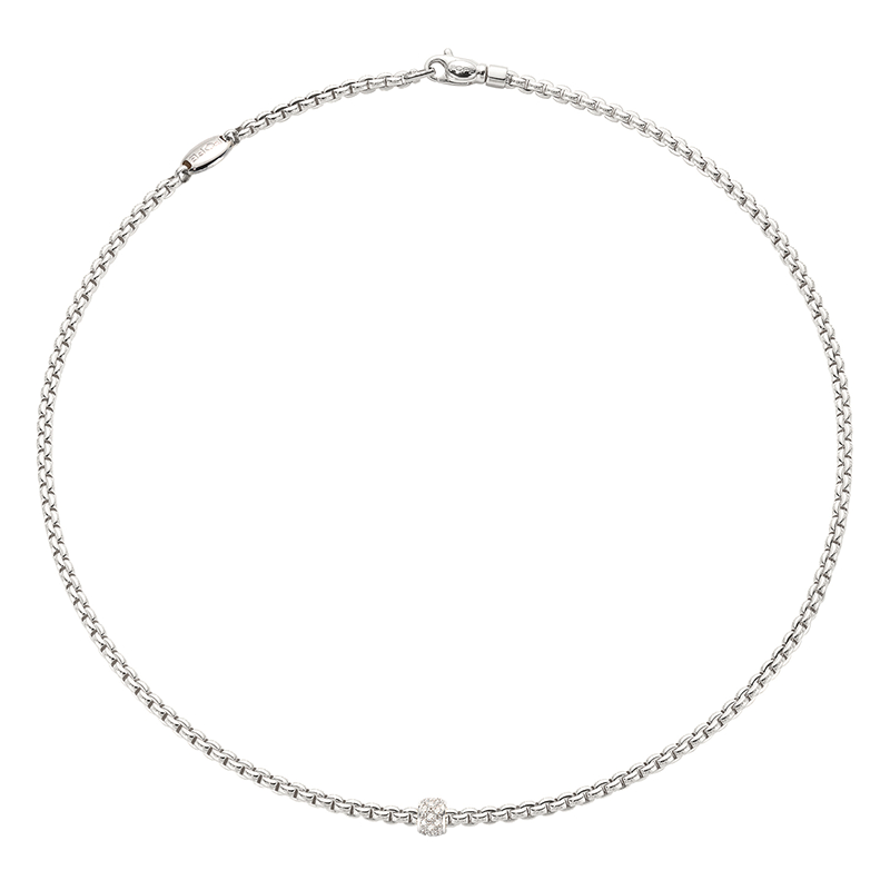 Diamond Necklace in 18 Karat White Gold  73001CX_PB_B_XBX