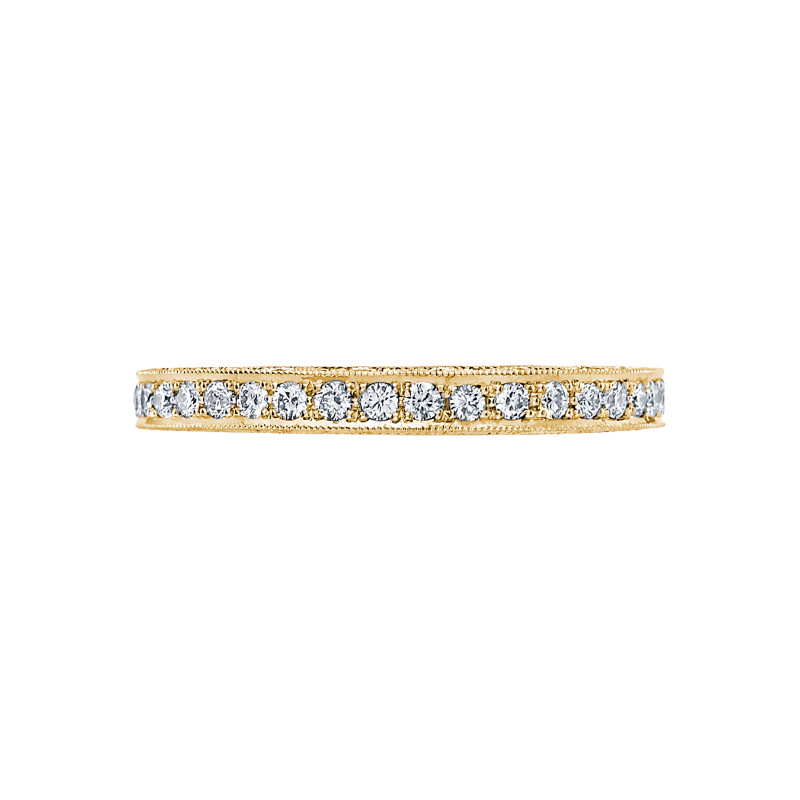 HT2516B Blooming Beauties Women's Yellow Gold Wedding Band
