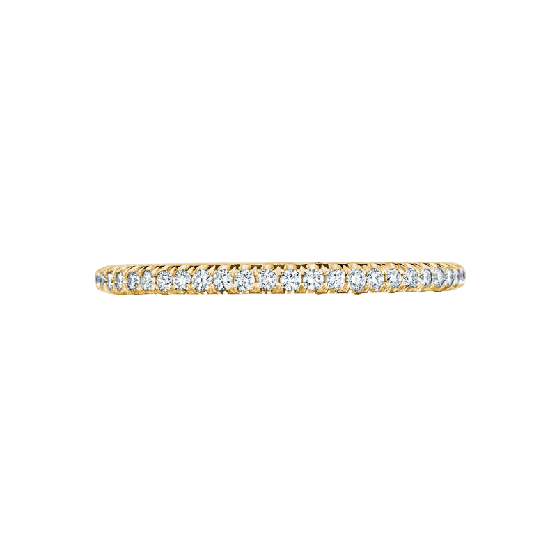 HT254515B Petite Crescent Women's Yellow Gold Wedding Ring