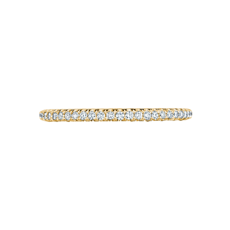 HT254515B12 Petite Crescent Women's Yellow Gold Wedding Ring