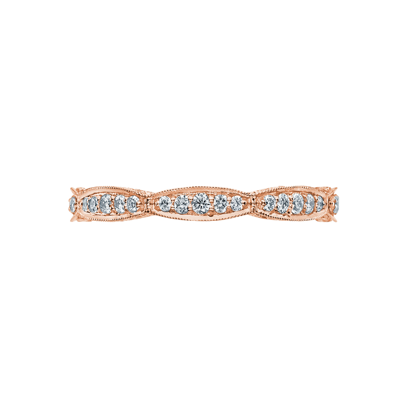 HT2604B Royal T Women's Rose Gold Wedding Ring