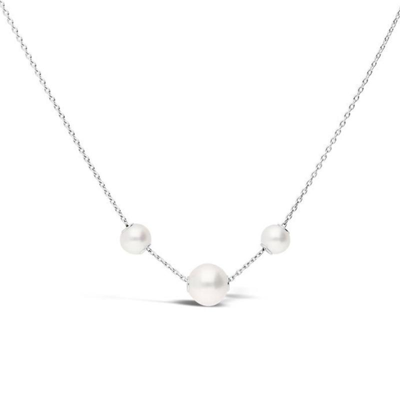 Triple Floating Pearl Necklace | Dog House Pearls