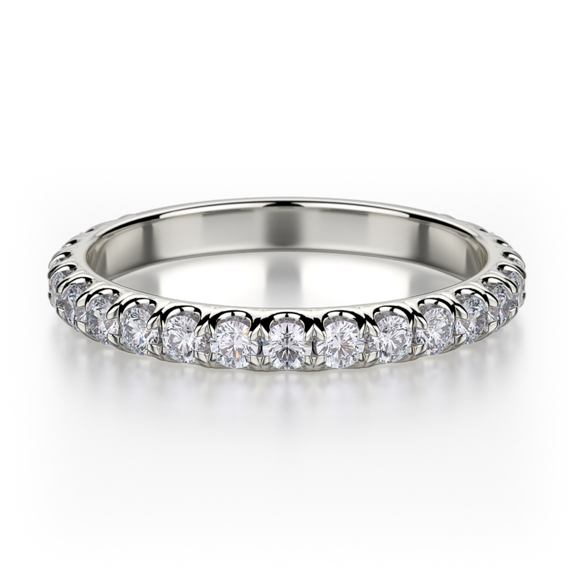 R320B Women's White Gold Wedding Ring