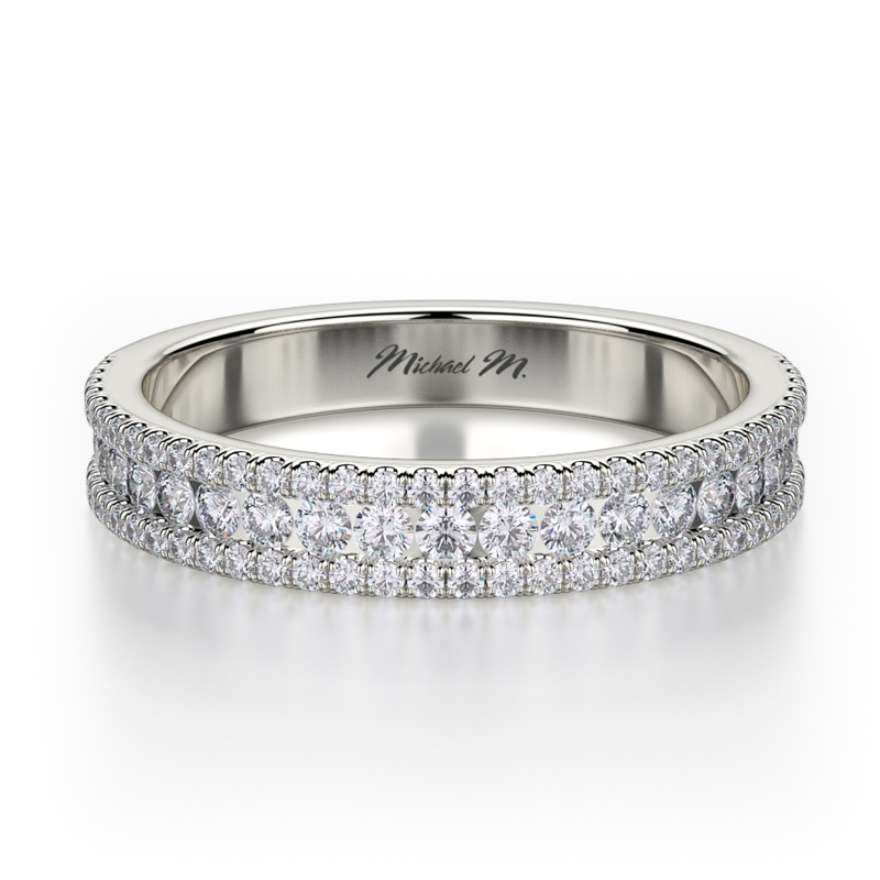 R396BS Women's White Gold Wedding Ring