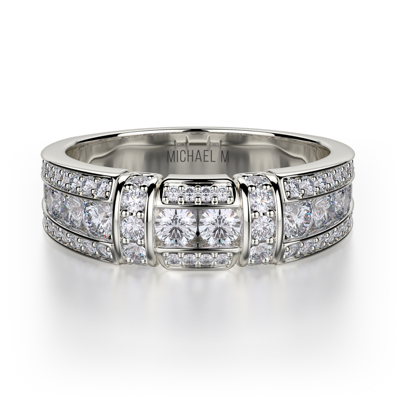 R406B Women's White Gold Wedding Ring
