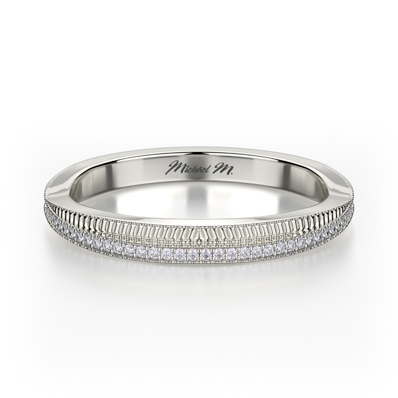 R575B Women's White Gold Wedding Ring