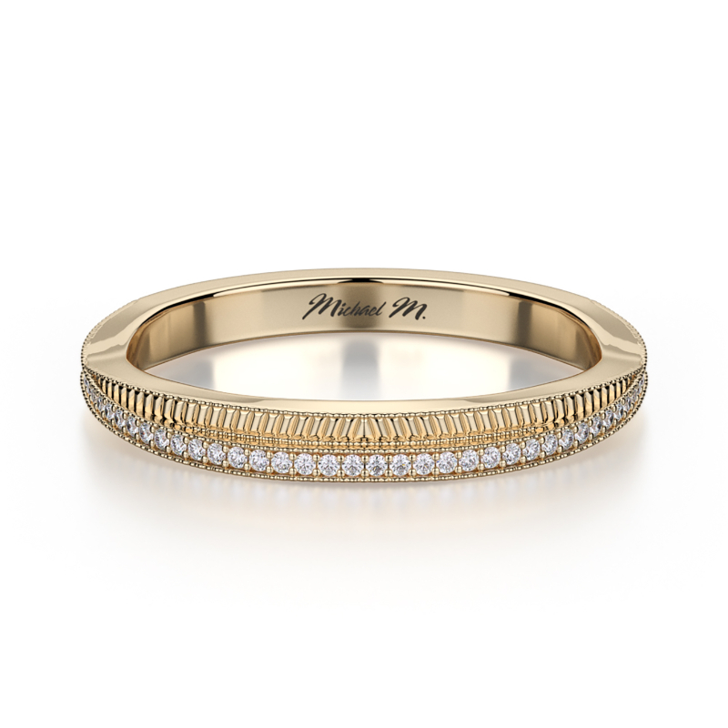 Michael M Women's Yellow Gold Diamond Wedding Ring