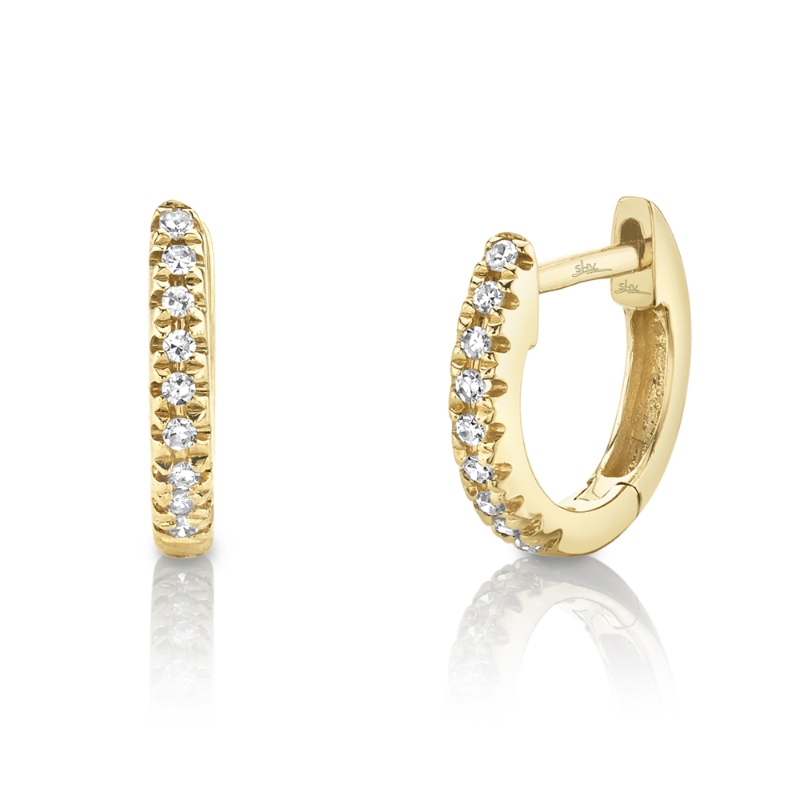 SC22004026V3 Kate Collection Huggie Earrings In 14 Karat Yellow Gold