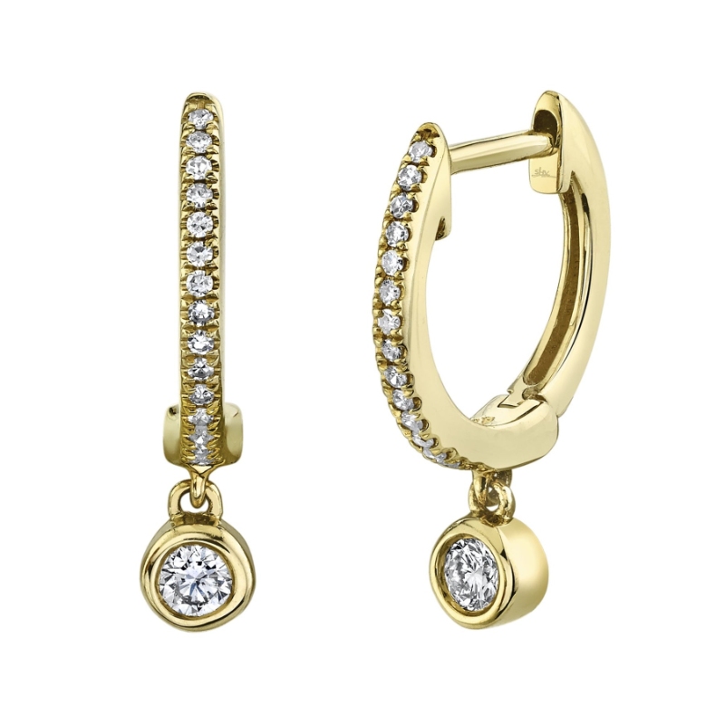 SC22007645 Kate Collection Huggie Earrings In 14 Karat Yellow Gold