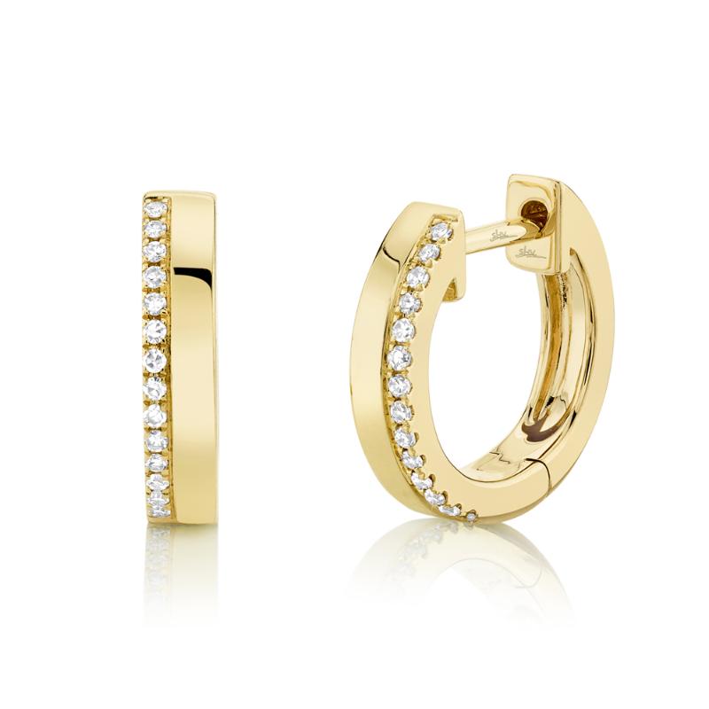 SC55006225 Kate Collection Huggie Earrings In 14 Karat Yellow Gold