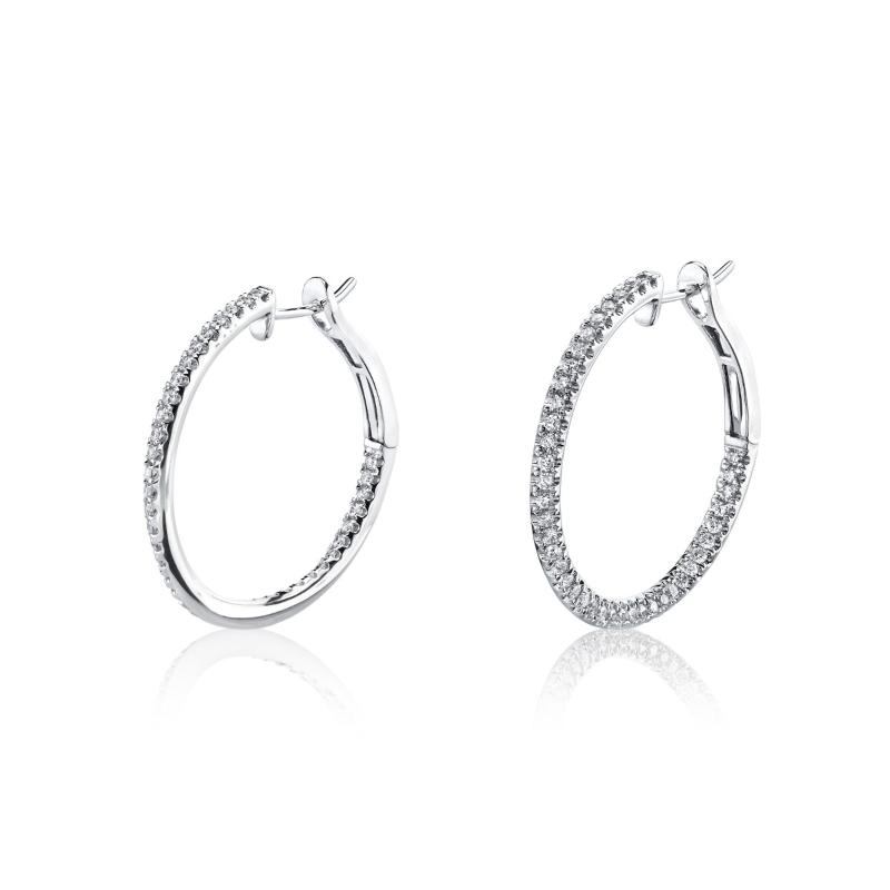 Diamond Hoop Earrings SJU2221E