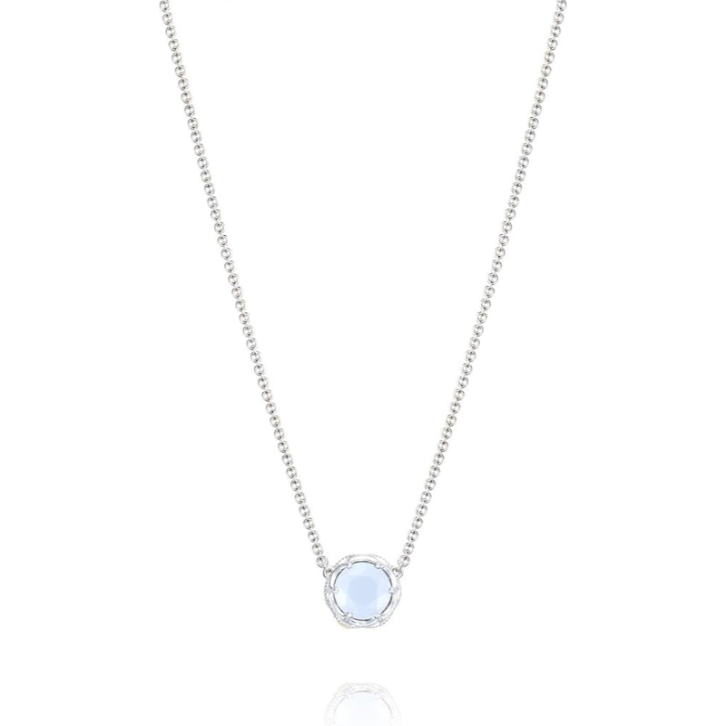 Tacori SN20403 Chalcedony Pendant on Yellow Gold & Silver Chain