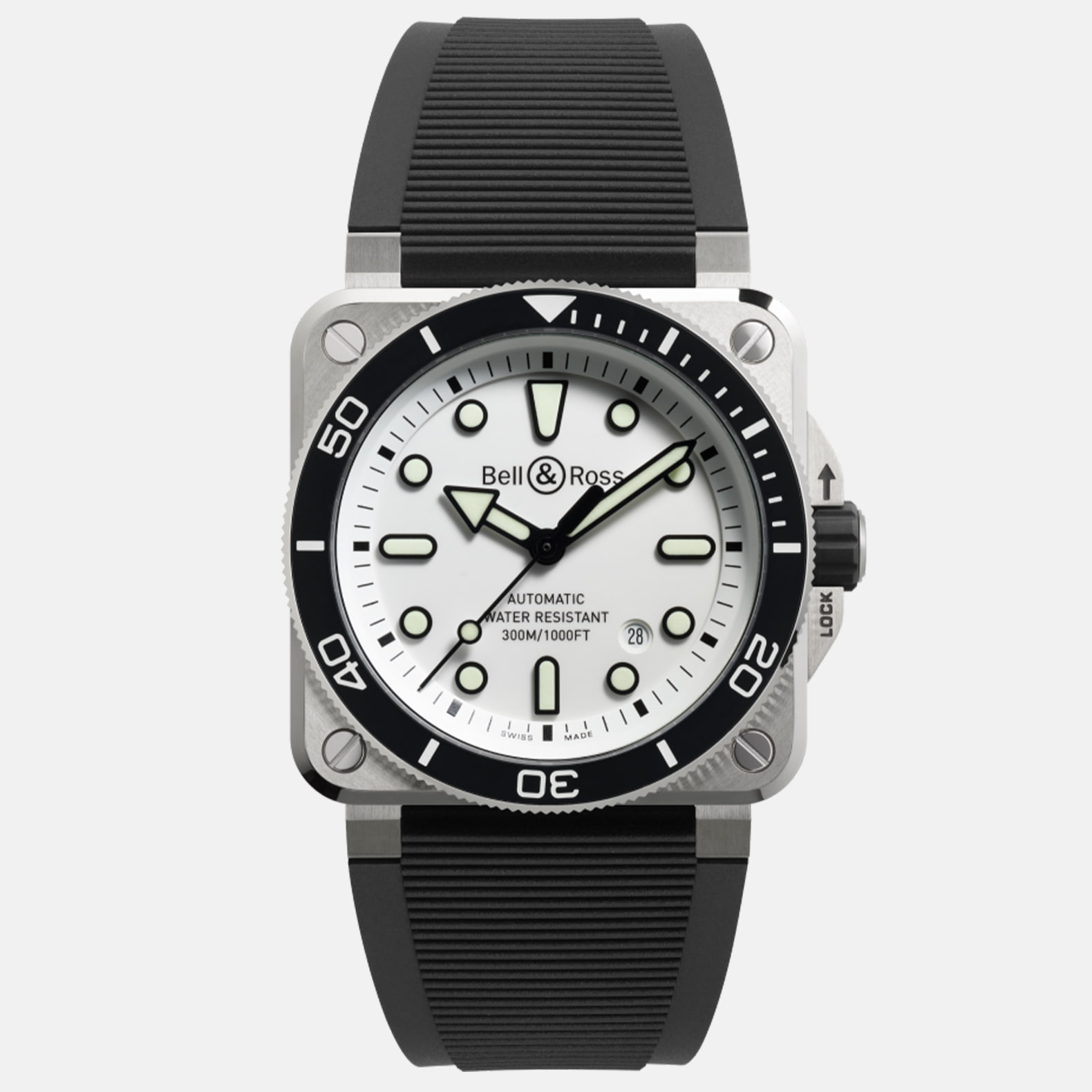 BR-03 Diver White Steel