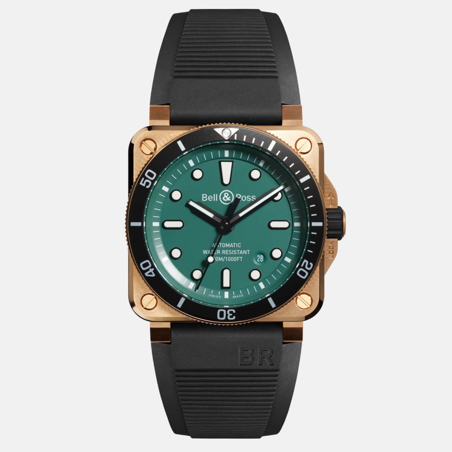 BR-03 Diver Black & Green Bronze