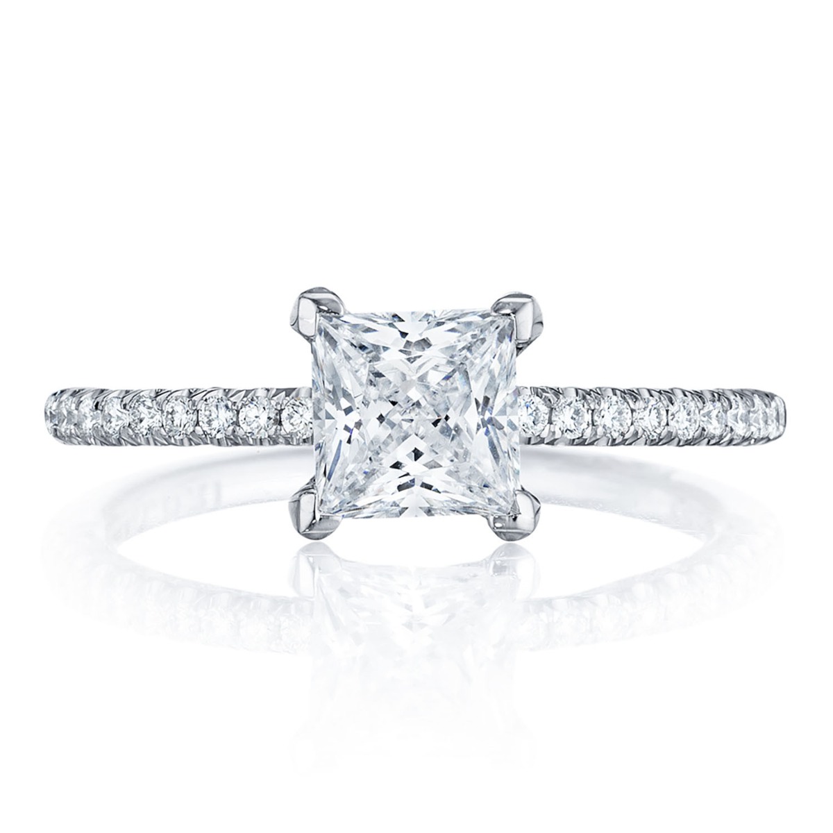 HT254515PR Princess Solitaire Engagement Ring