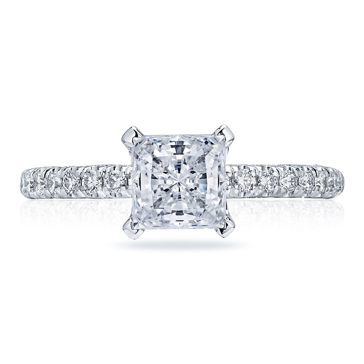 HT2545PR Princess Solitaire Engagement Ring