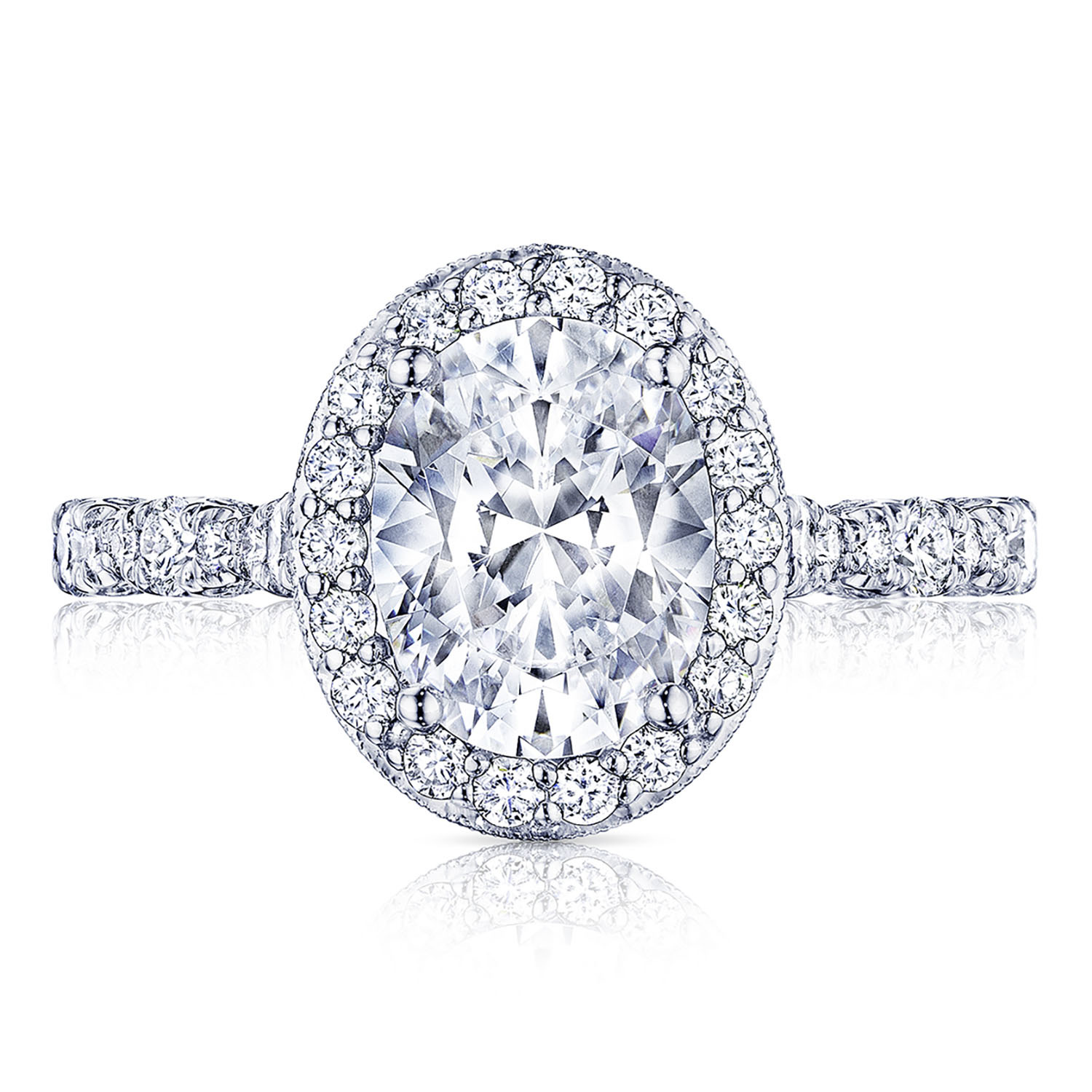 HT2560OV Oval Bloom Engagement Ring
