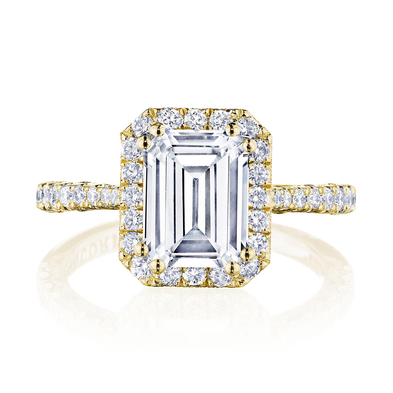 HT2571EC Emerald Bloom Engagement Ring