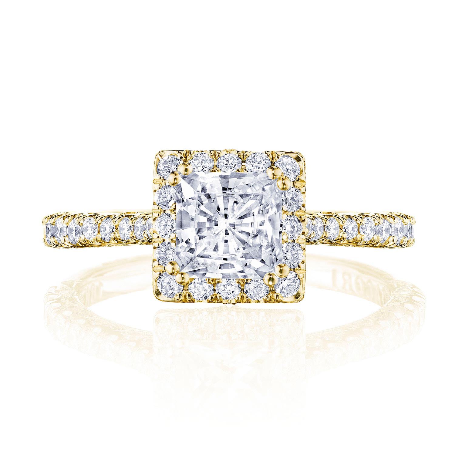 HT2571PR Princess Bloom Engagement Ring