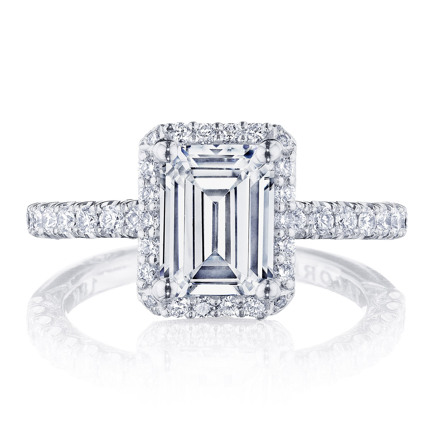 HT2572EC Emerald Bloom Engagement Ring