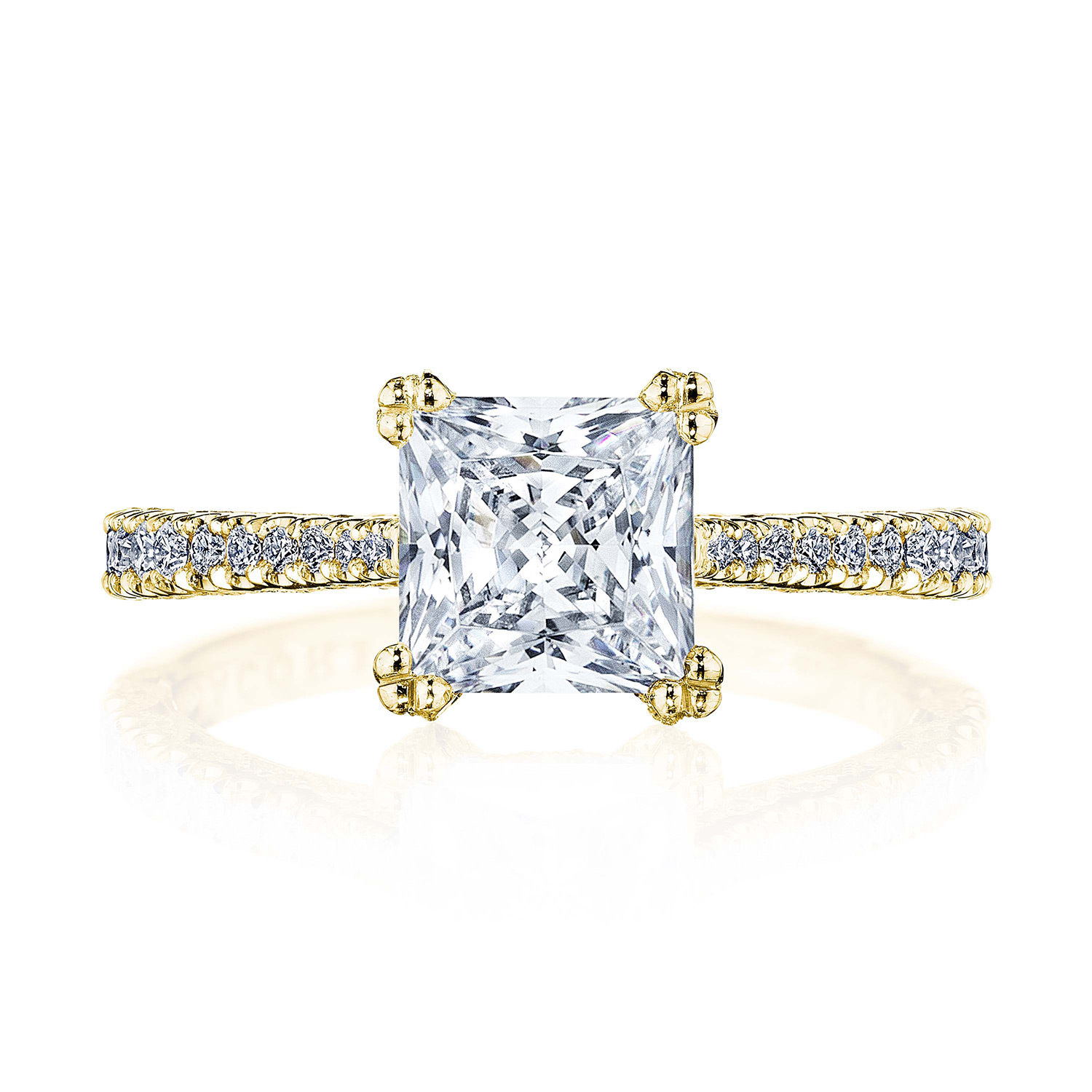 HT2578PR Princess Solitaire Engagement Ring