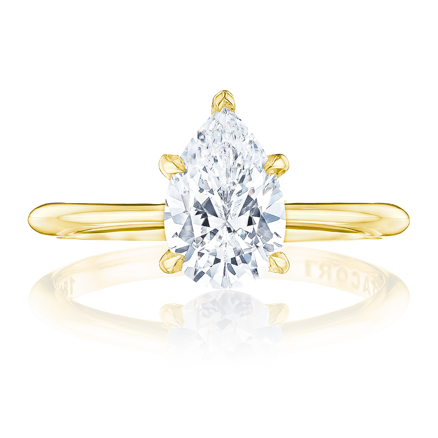 HT2580PS Pear Solitaire Engagement Ring