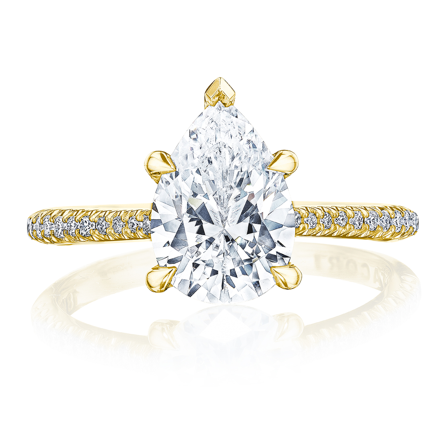 HT2581PS Pear Solitaire Engagement Ring