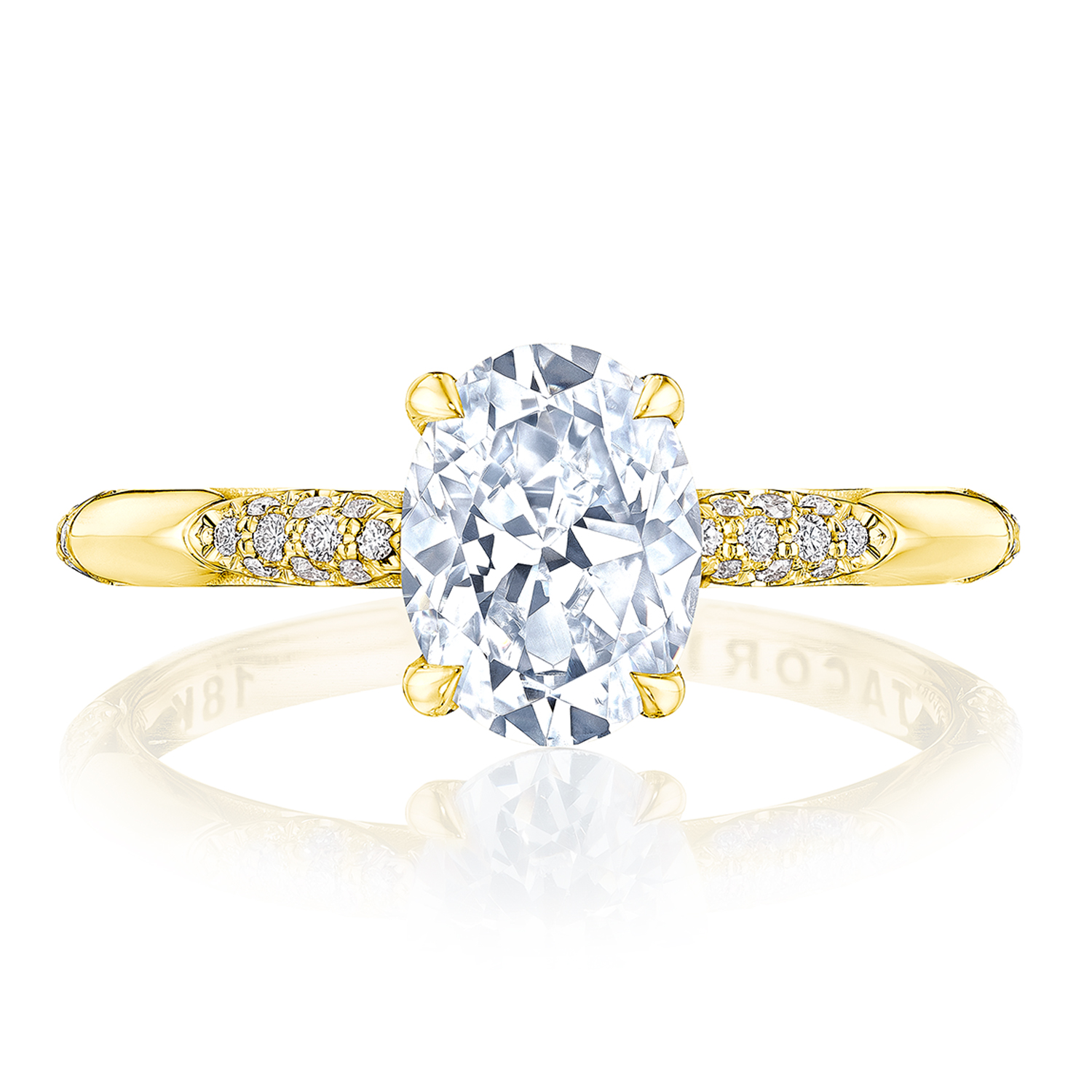 HT2582OV Oval Solitaire Engagement Ring