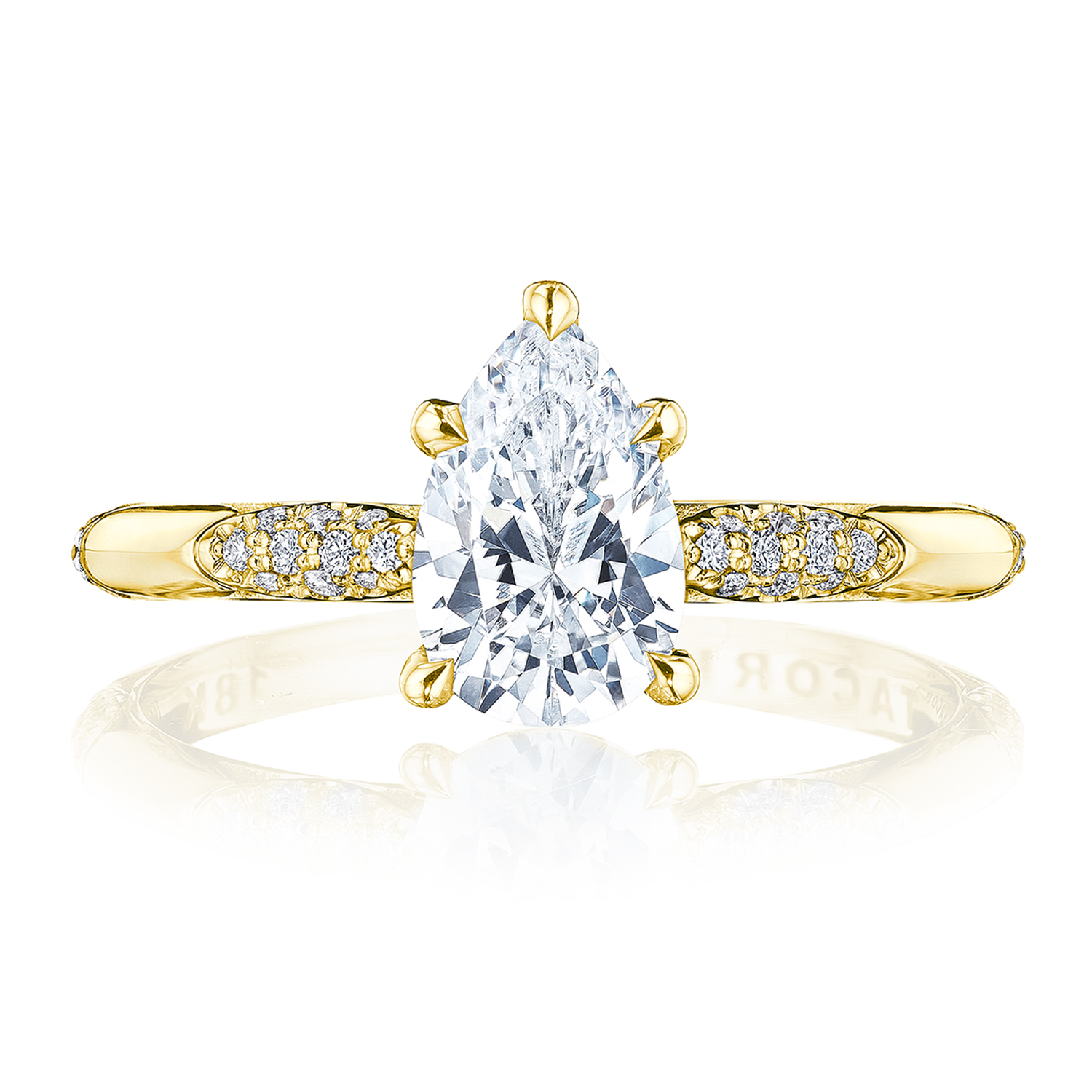 HT2582PS Pear Solitaire Engagement Ring