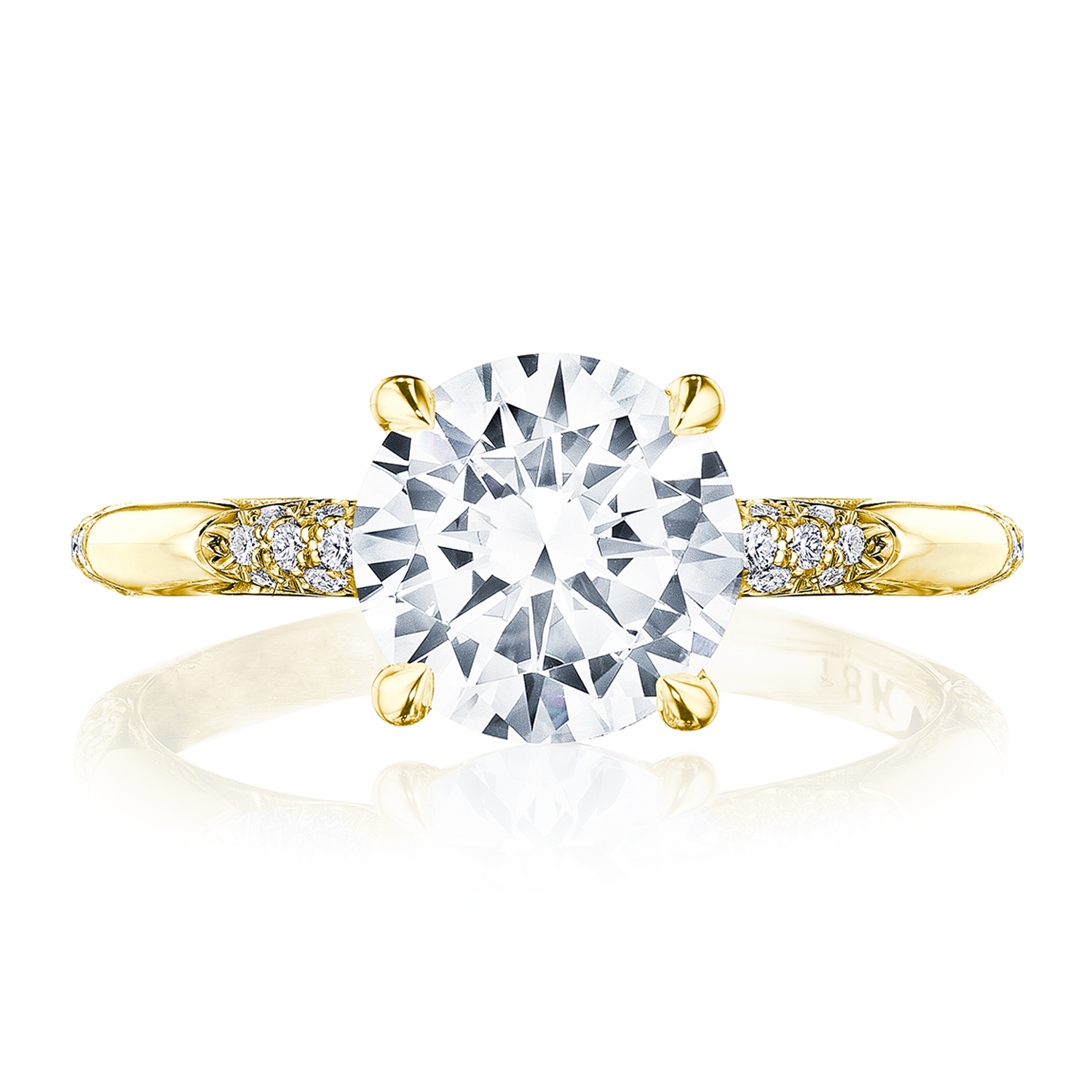 HT2582RD Round Solitaire Engagement Ring