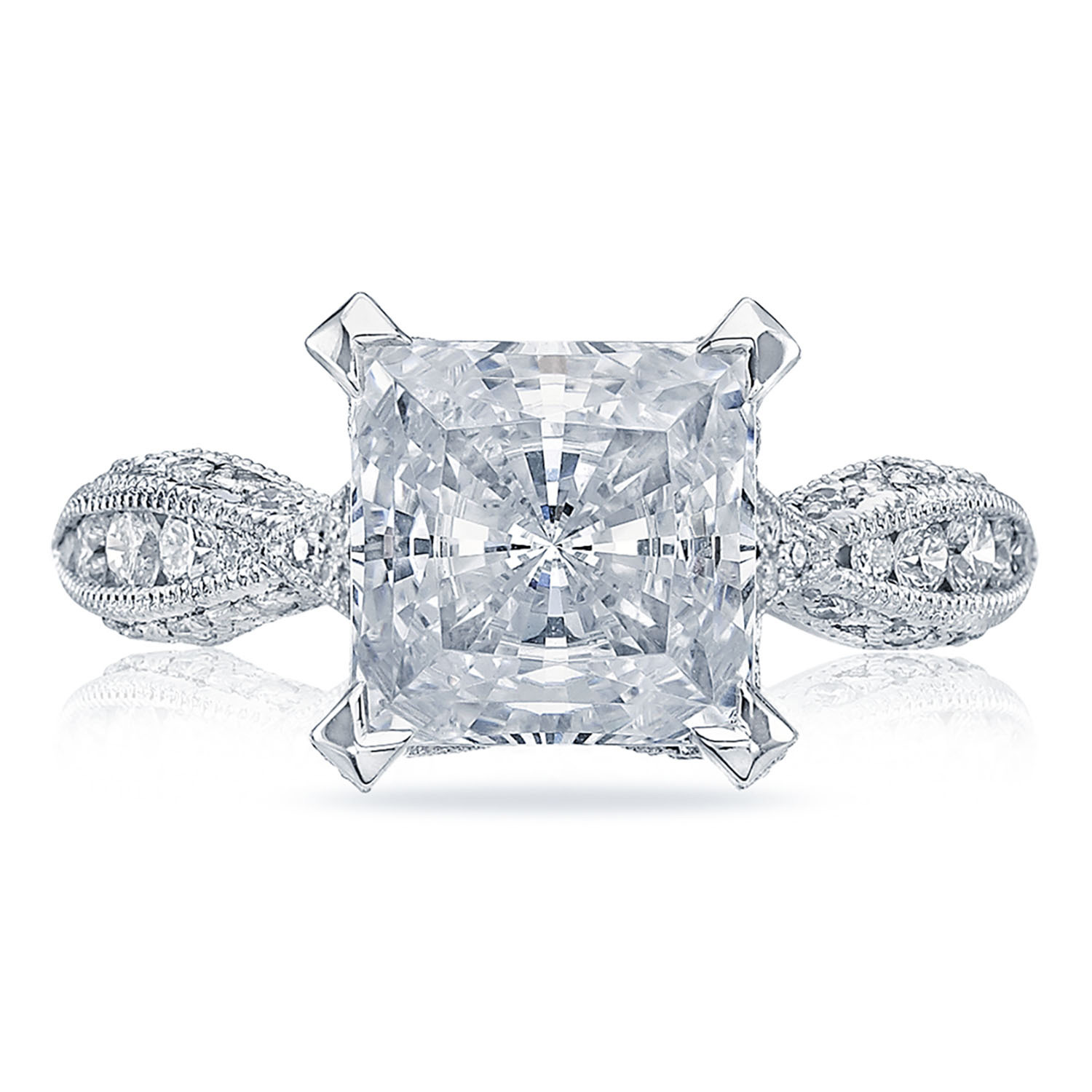 HT2602PR Princess Solitaire Engagement Ring