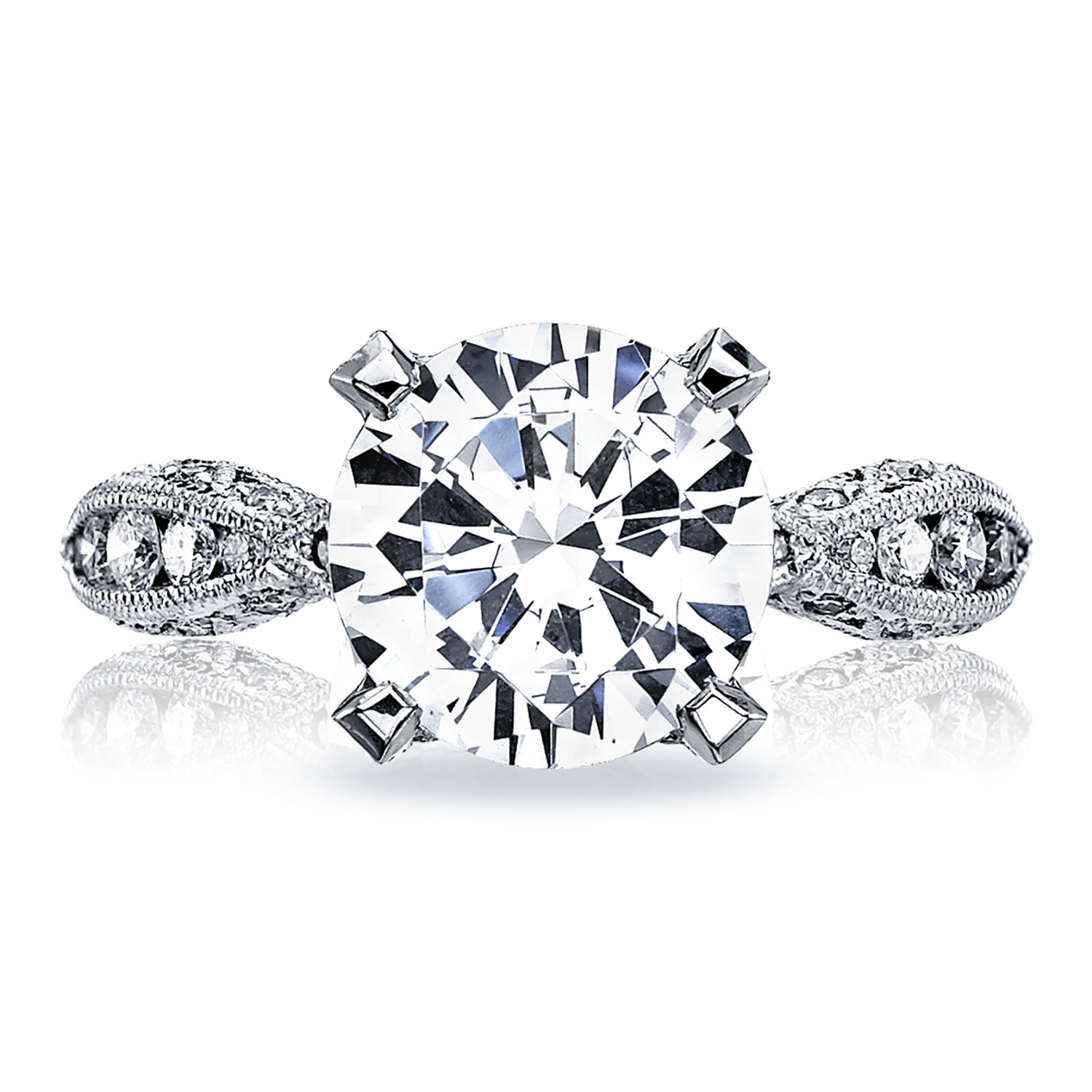 HT2602RD Round Solitaire Engagement Ring