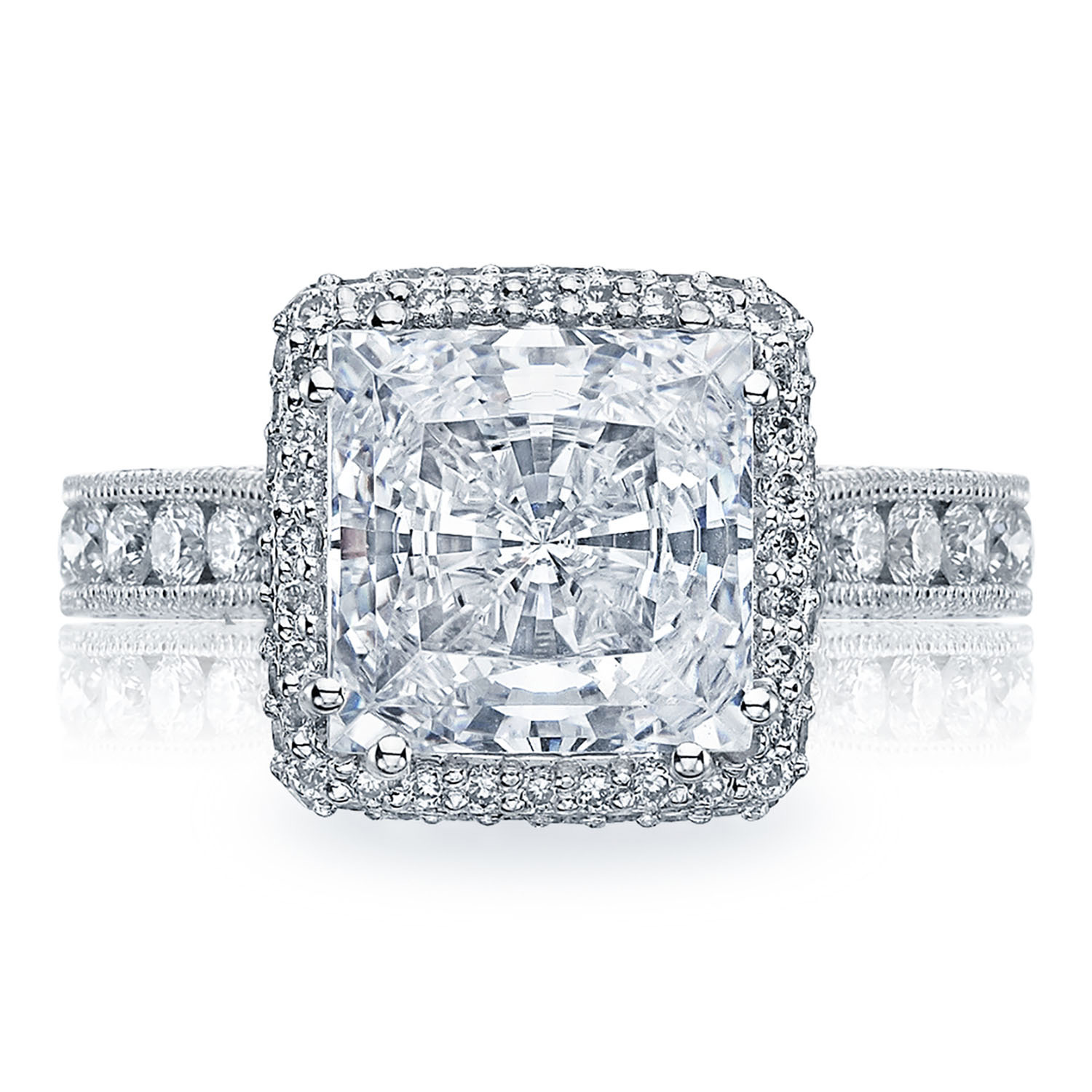 HT2607PR Princess Bloom Engagement Ring