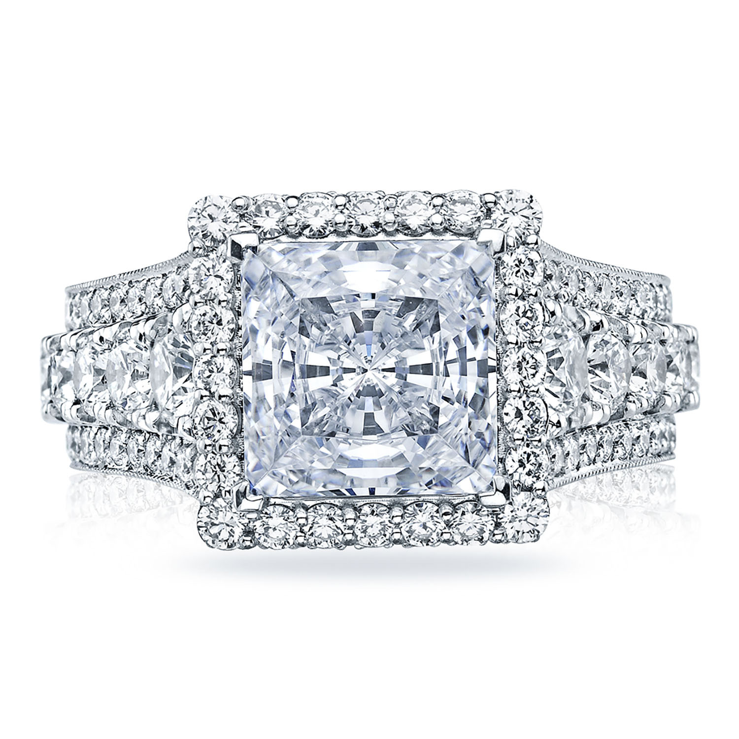 HT2613PR Princess Bloom Engagement Ring