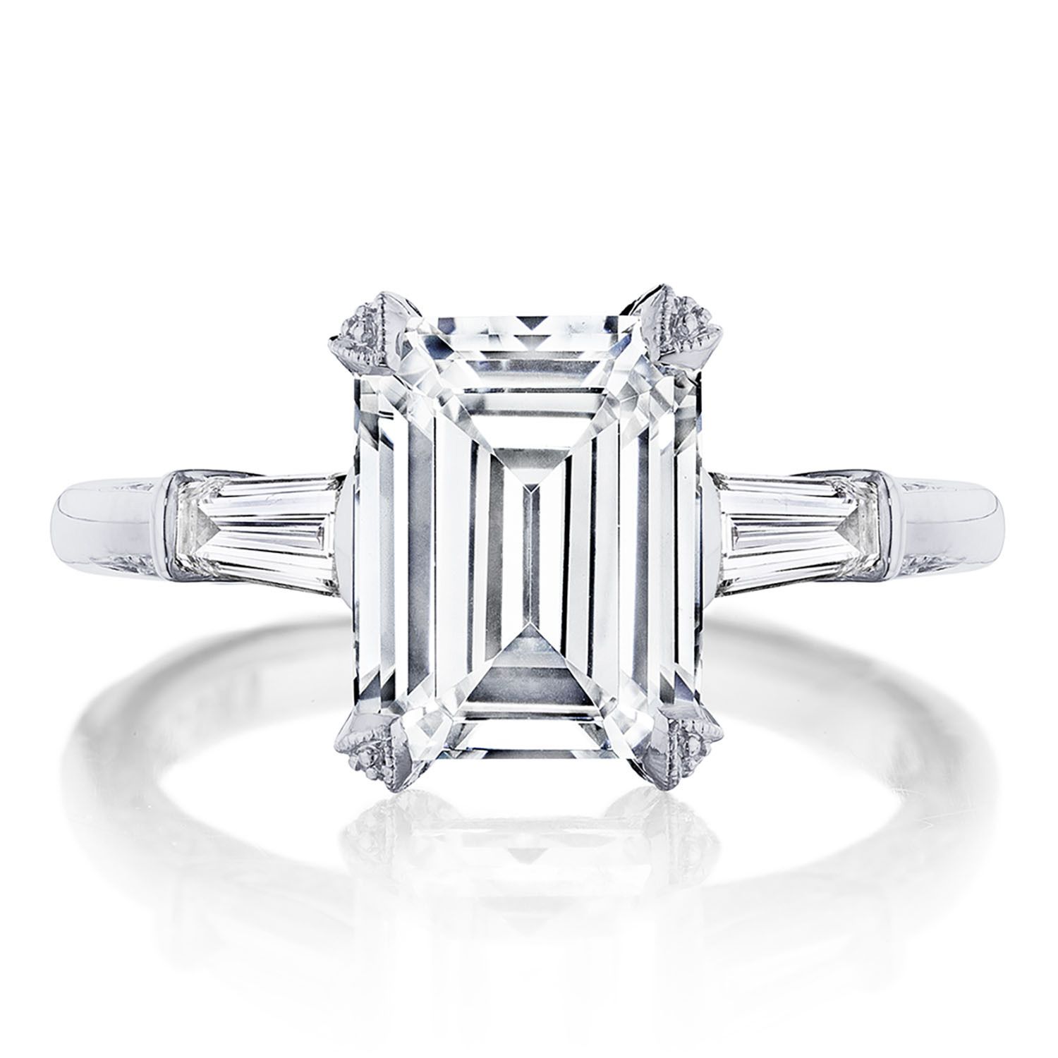 HT2657EC Emerald 3-Stone Engagement Ring