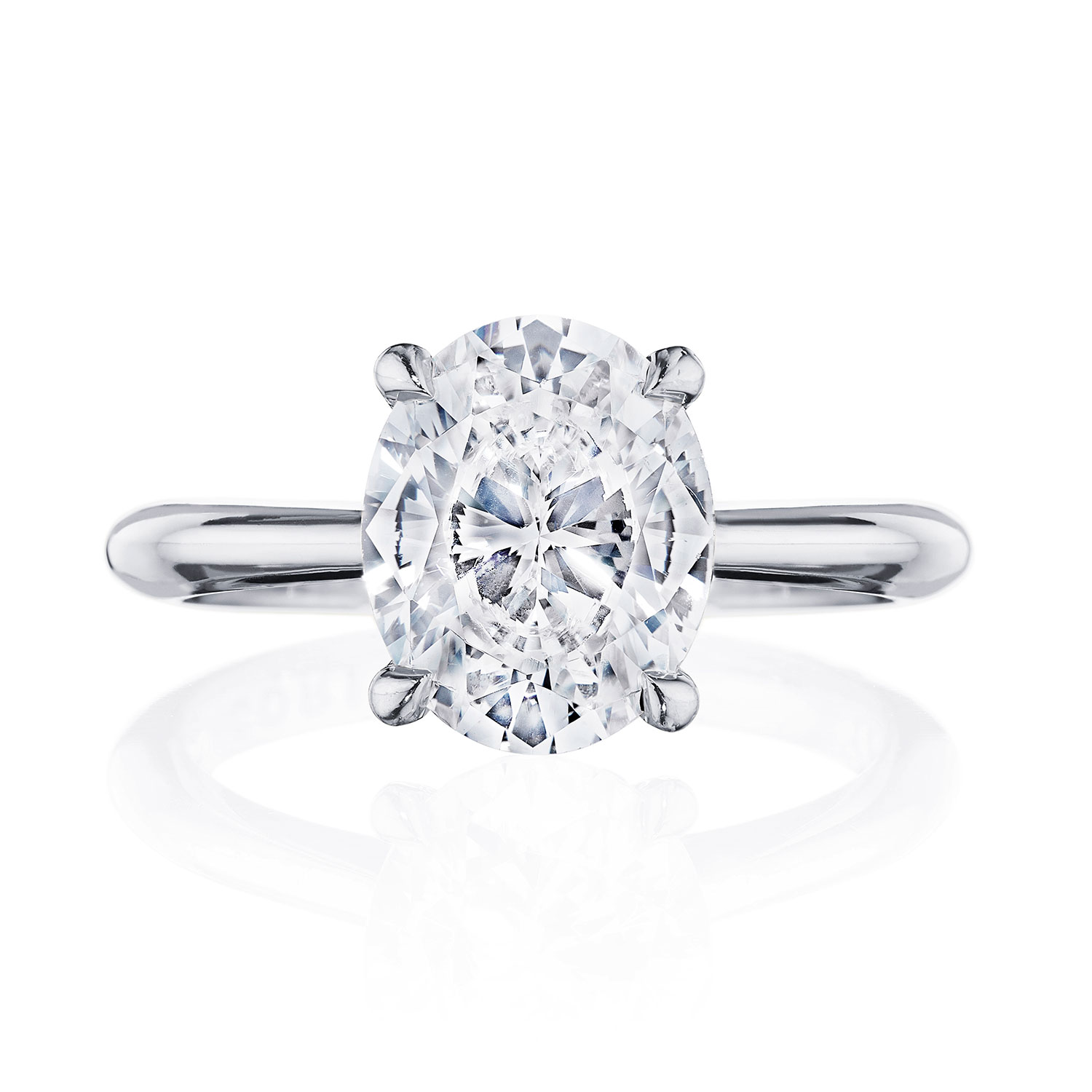 HT2671 Oval Solitaire Engagement Ring