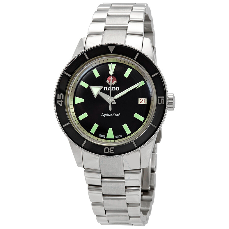 Rado Captain Cook Automatic Men's Watch - Blue Dial, Stainless Steel, 42mm