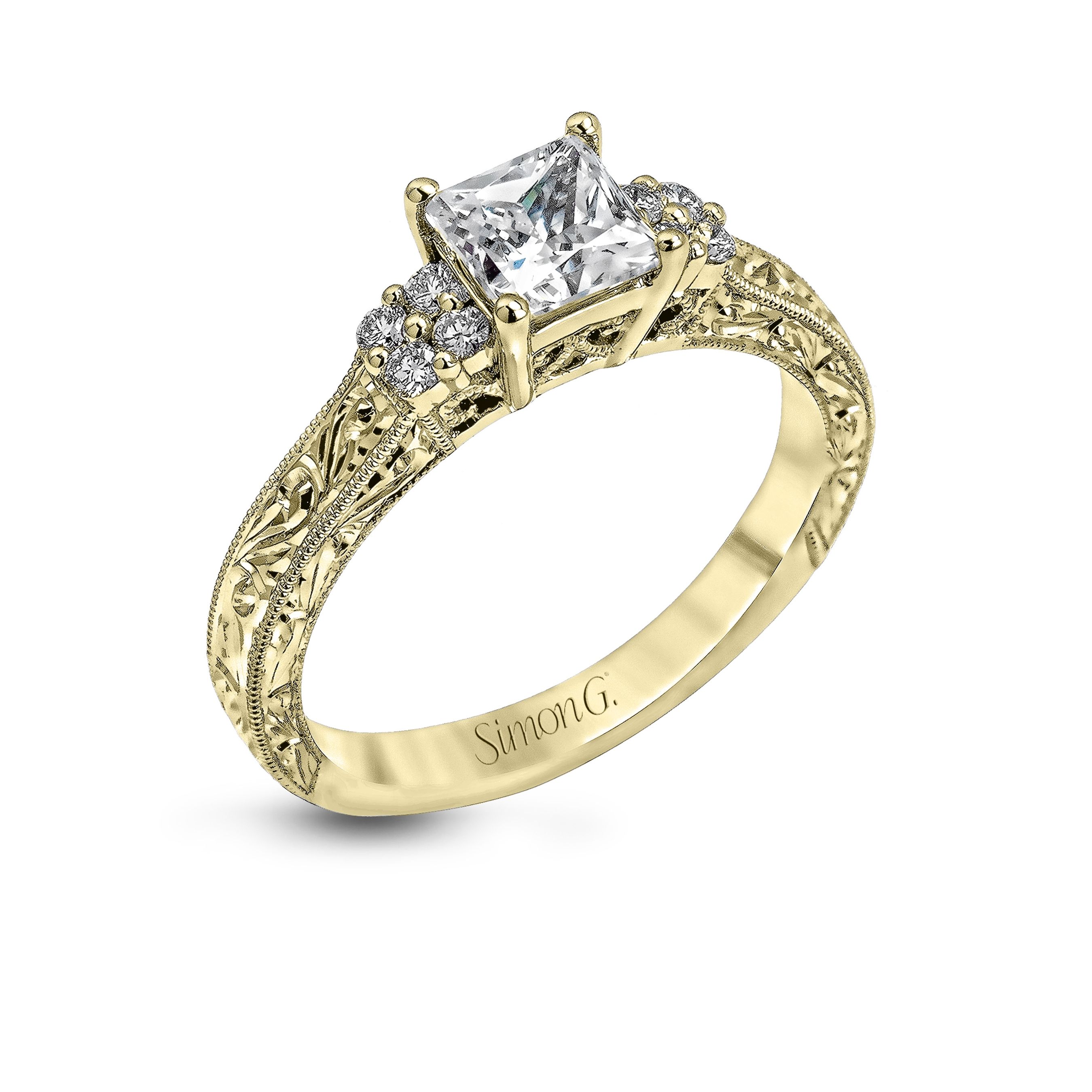 simon-g-lp2253-yellow-gold-antique-hand-engraved-engagement-ring