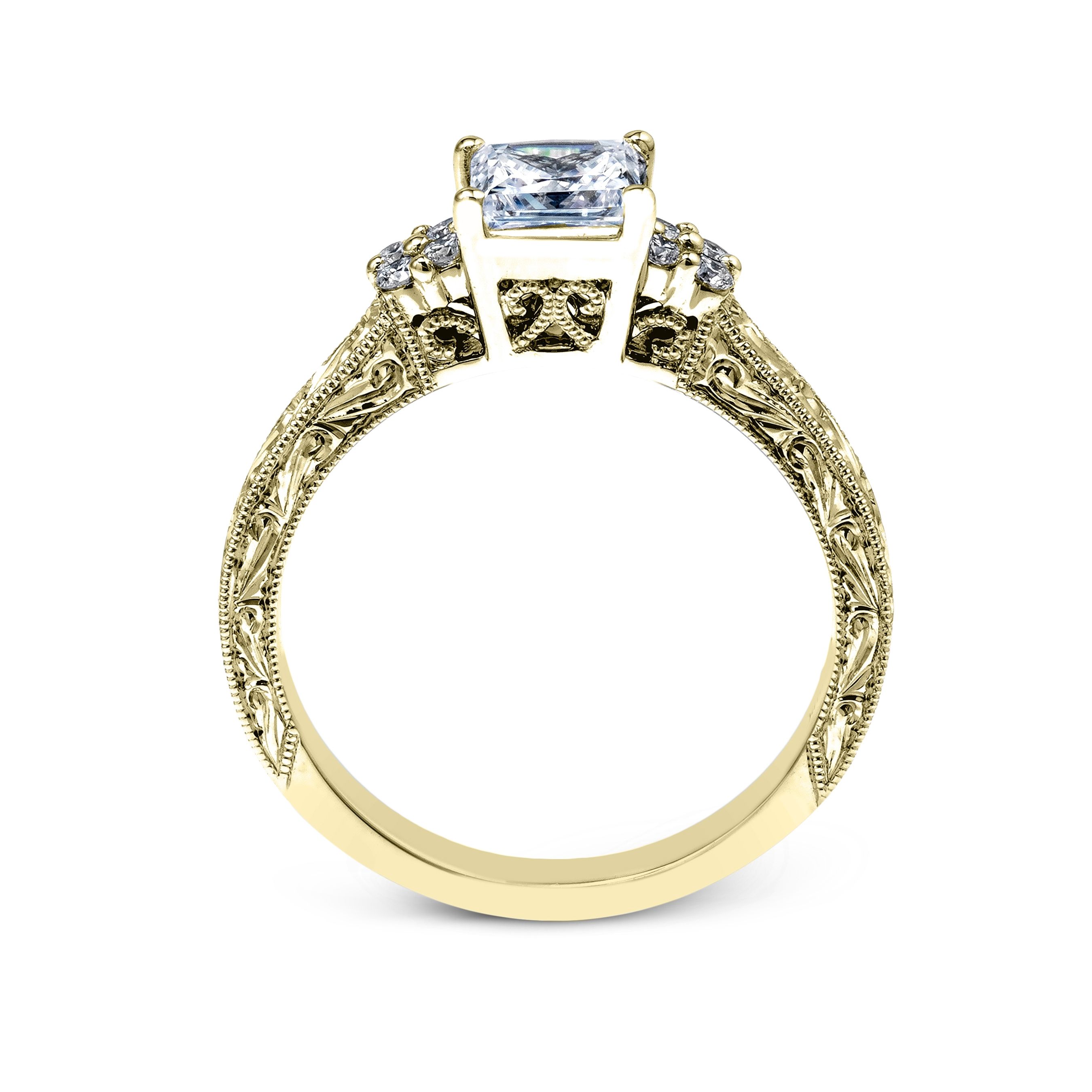 simon-g-lp2253-yellow-gold-princess-cut-engagement-ring-side