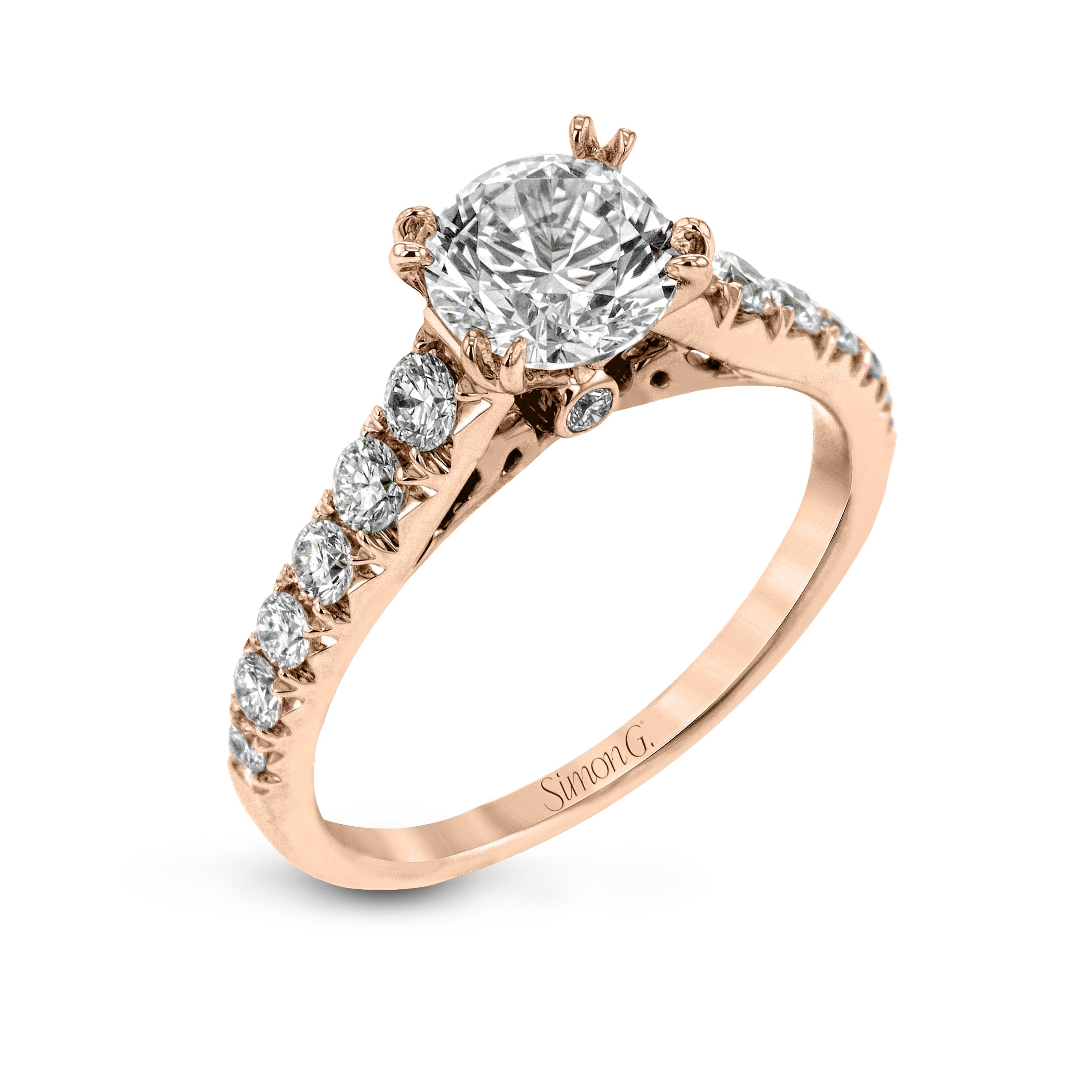 simon-g-lp2356-rose-gold-simple-diamond-pave-engagement-ring