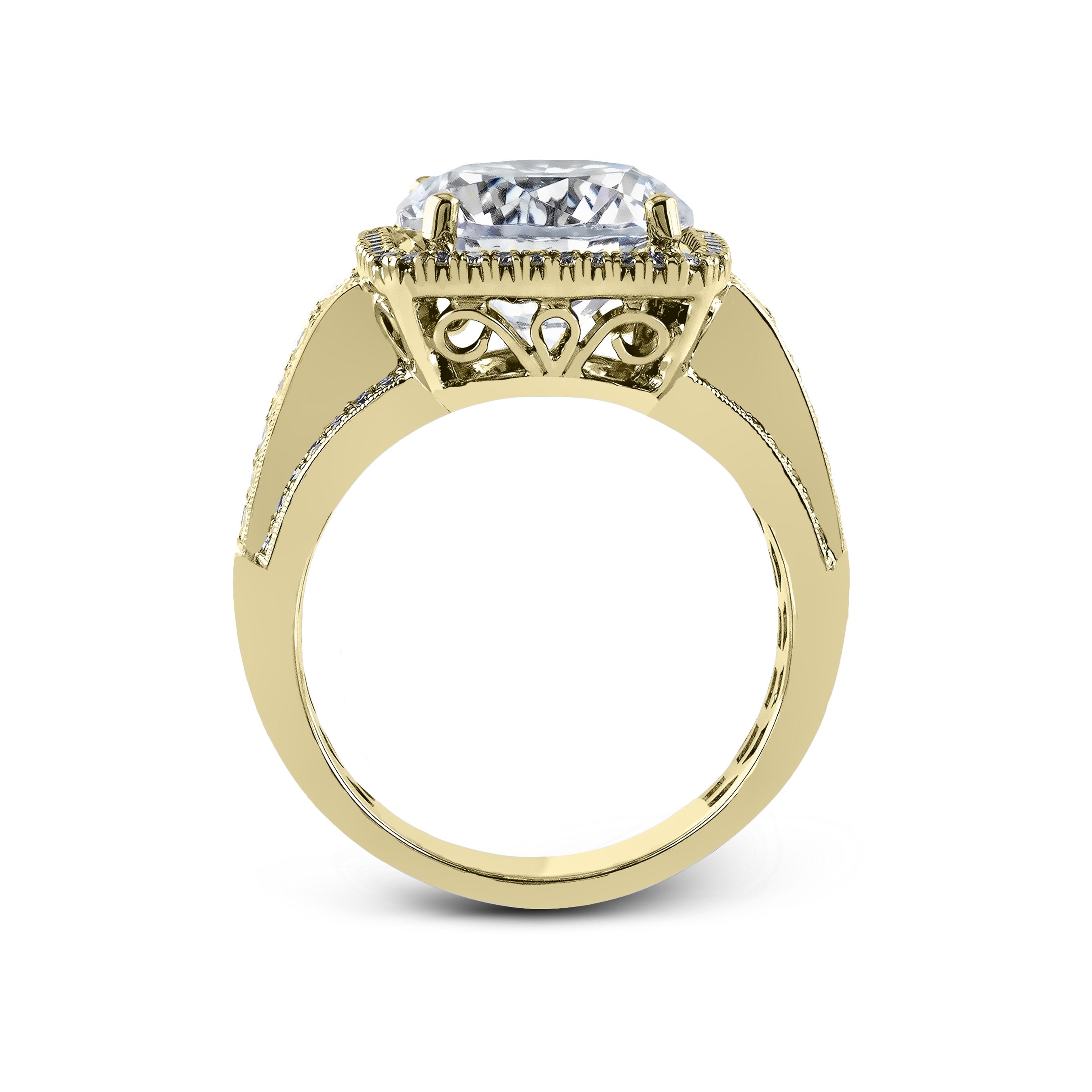 simon-g-mr2097-yellow-gold-round-cut-engagement-ring-side
