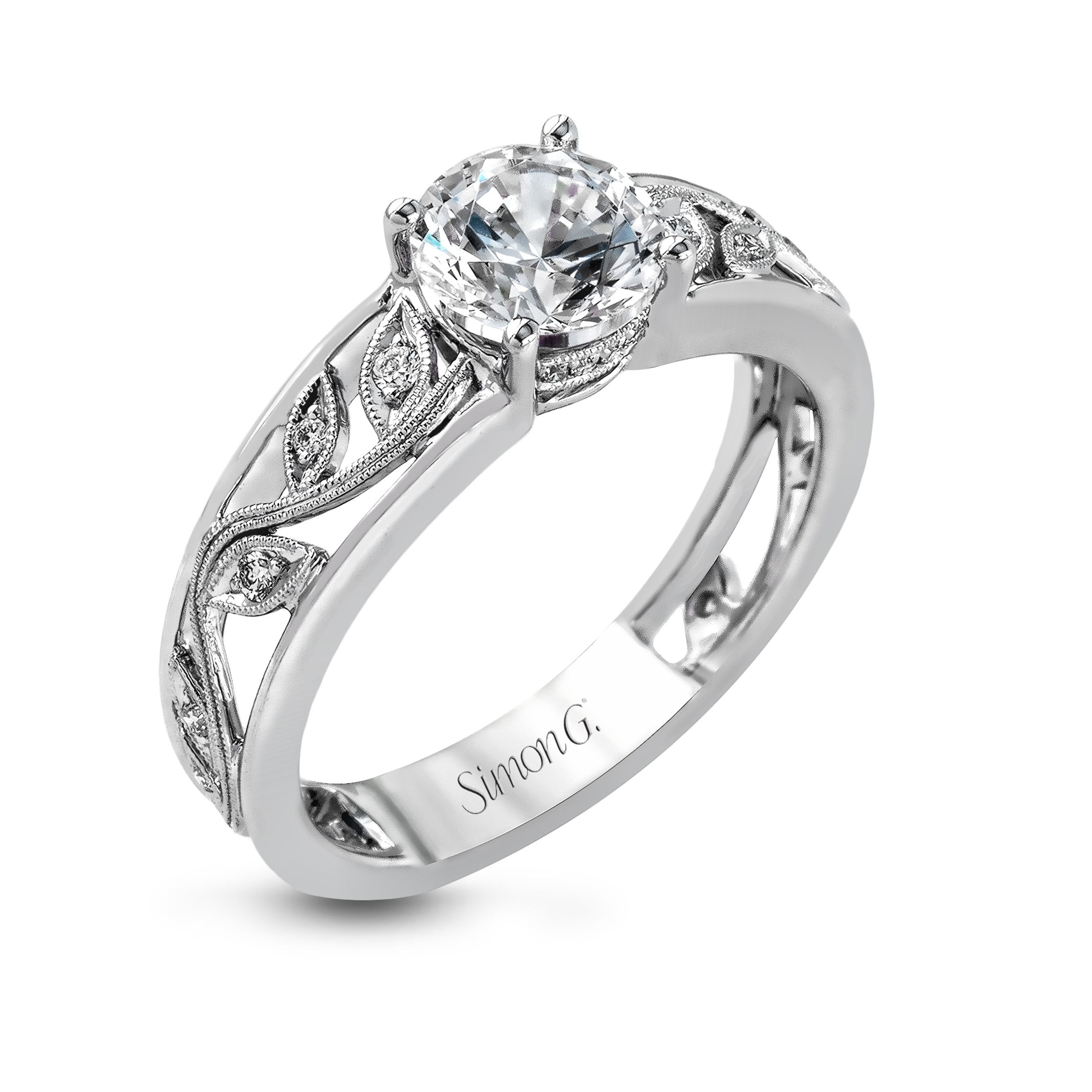 simon-g-mr2100-white-gold-fine-milgrain-leaf-engagement-ring