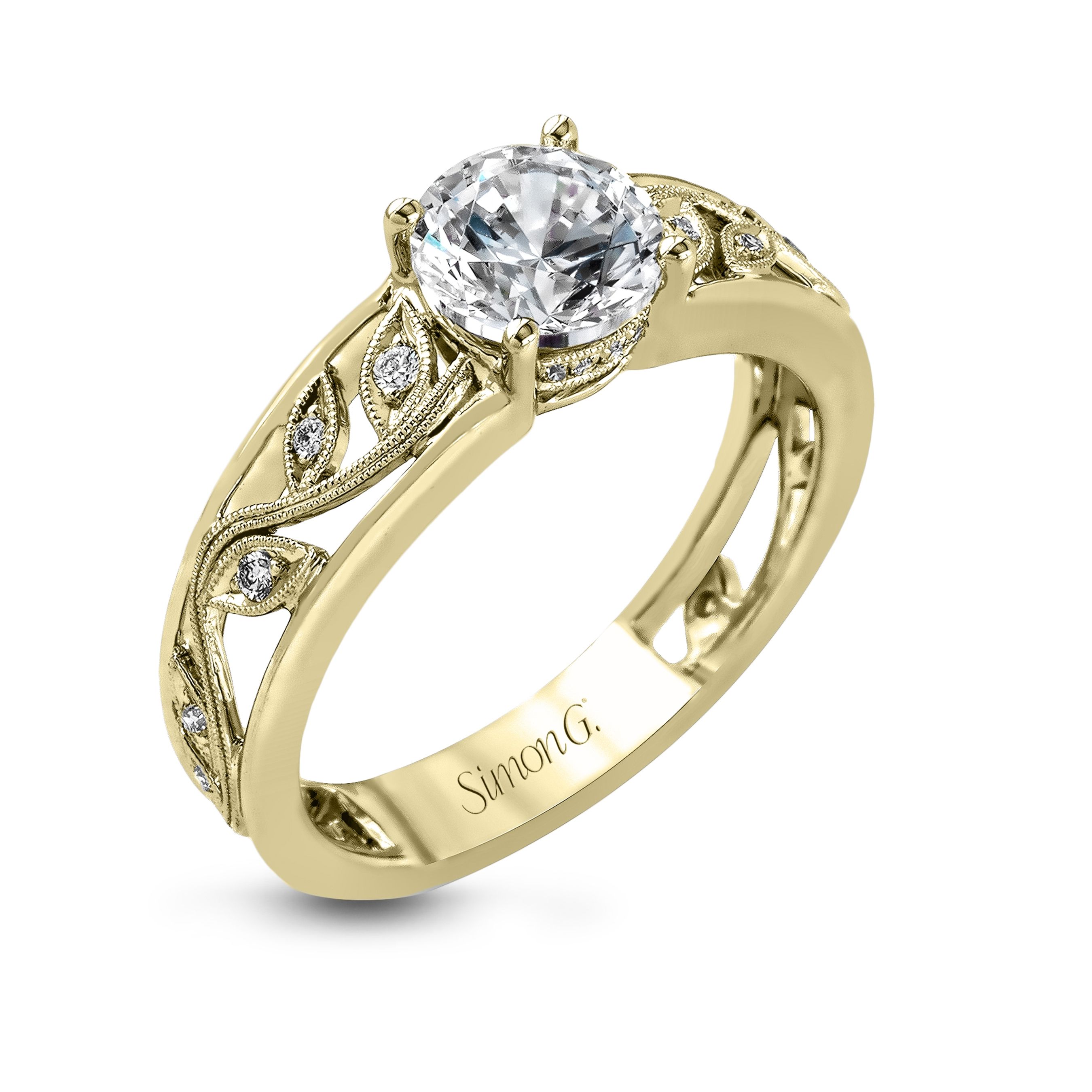 simon-g-mr2100-yellow-gold-filigree-pave-leaf-engagement-ring