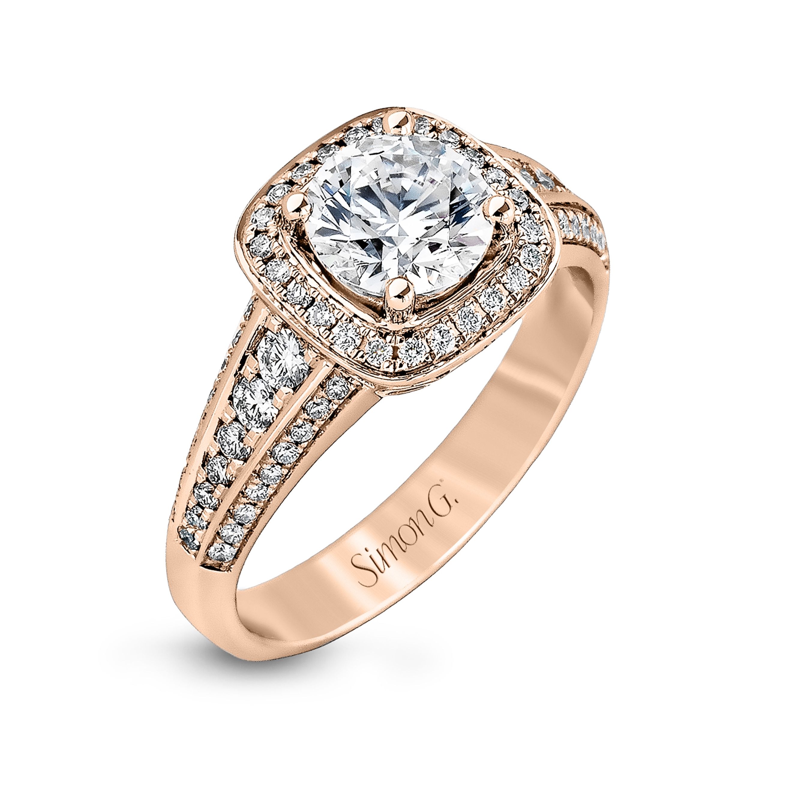simon-g-mr2341-rose-gold-vintage-cushion-halo-engagement-ring