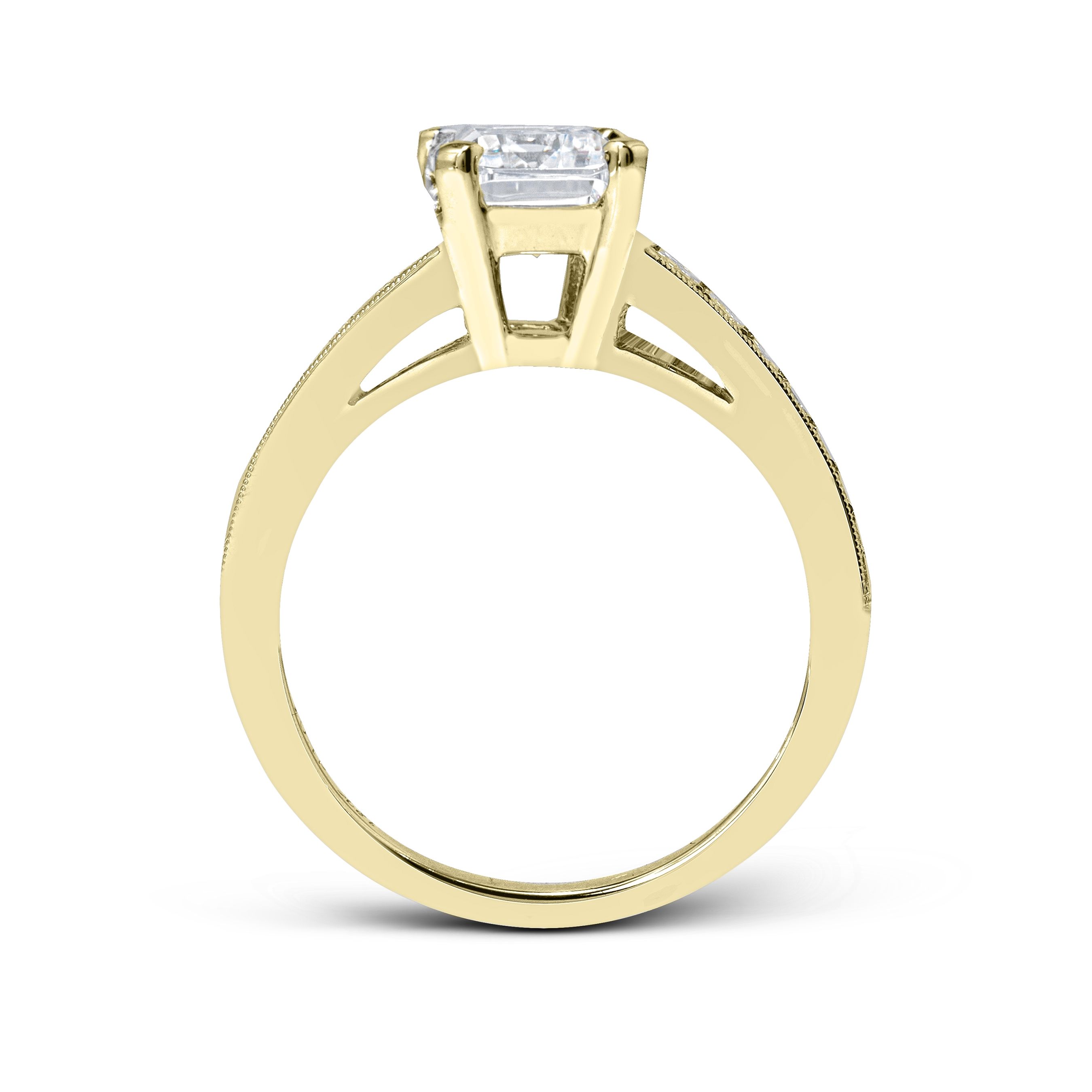 simon-g-mr2393-yellow-gold-emerald-cut-engagement-ring-side