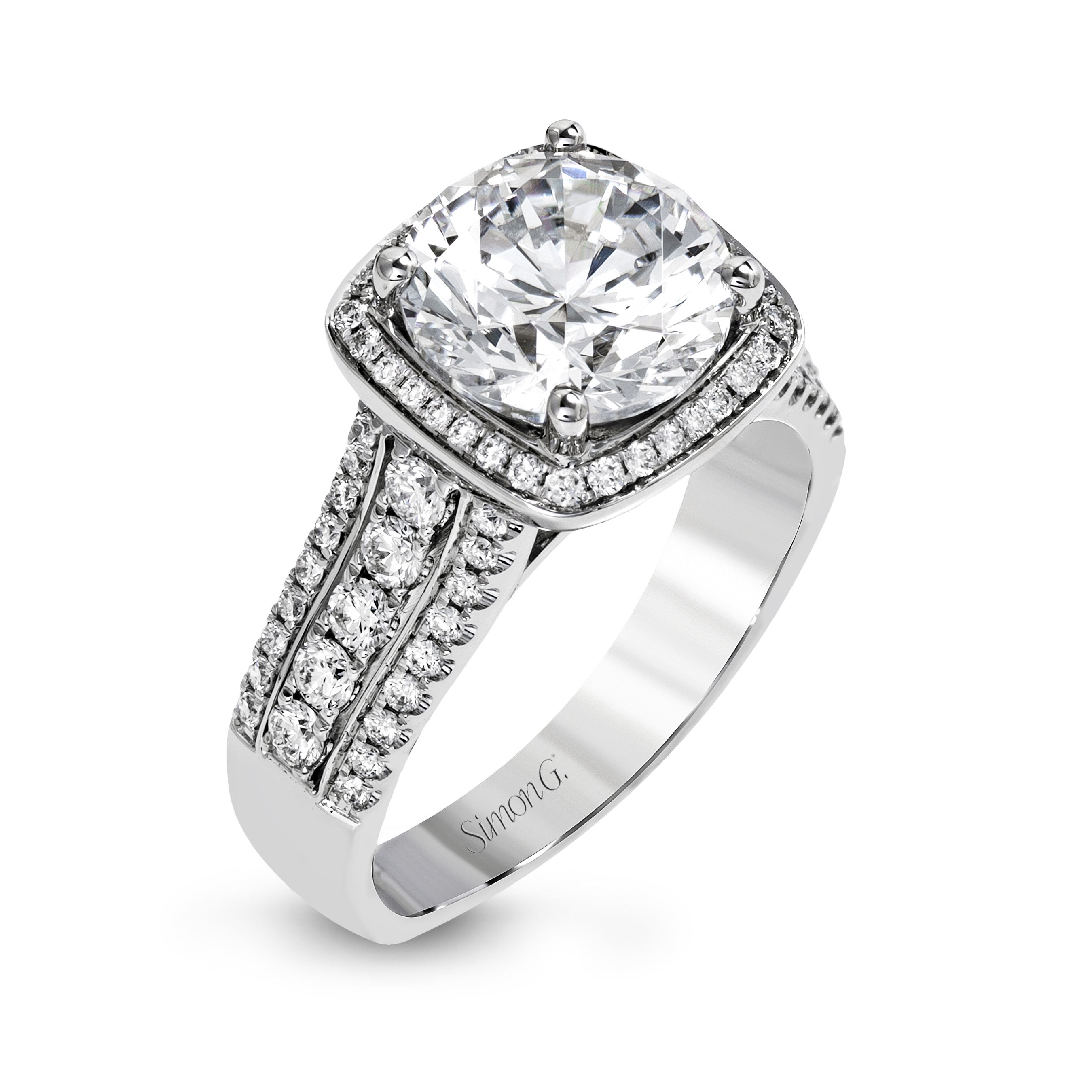 simon-g-mr2614-platinum-vintage-cushion-halo-engagement-ring
